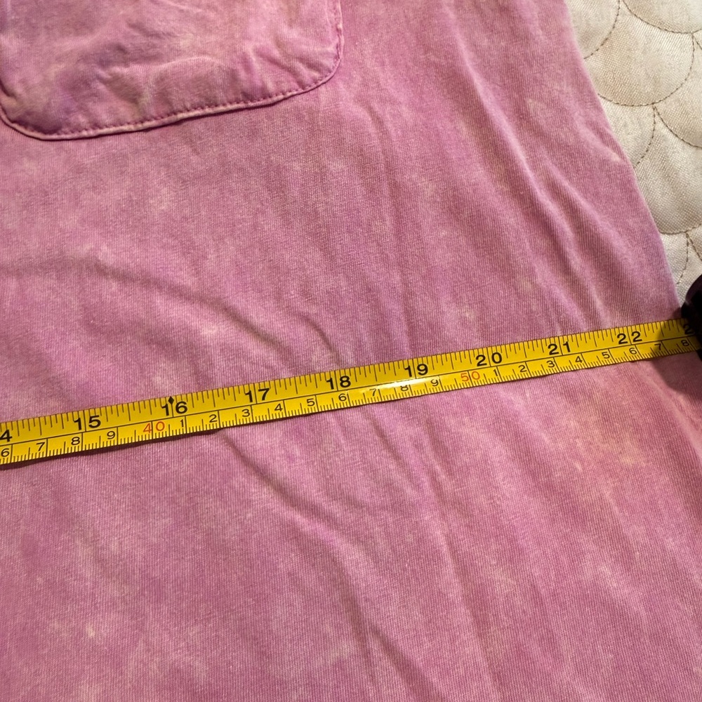 Time and Tru Women’s Mineral Wash Pink Tee Dress - Picture 10 of 10
